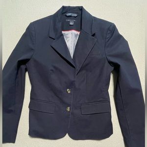 Tommy Hilfiger All American Prep Women Cotton Blazer Navy Size 4